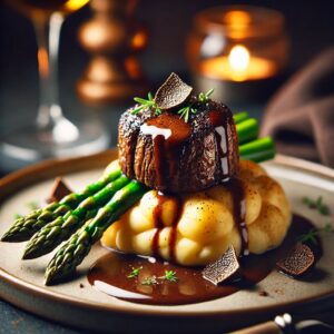 Petite Filet with Black Truffle Sauce